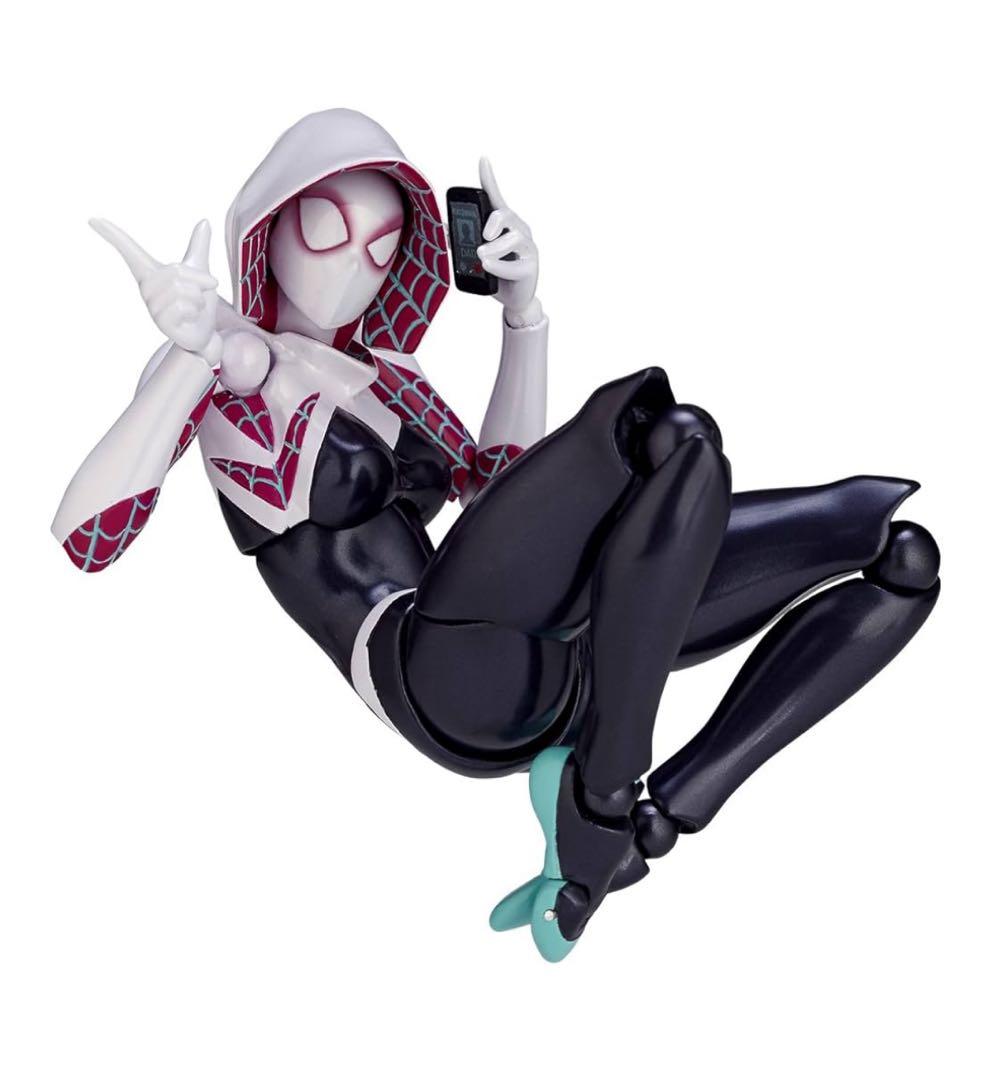 スパイダーグウェン 塗装済みアクションフィギュア リボルテック 海洋堂