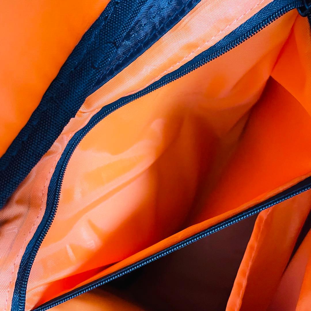 UDGレコードバッグ キャリーカート内蔵 Black インナーOrenge