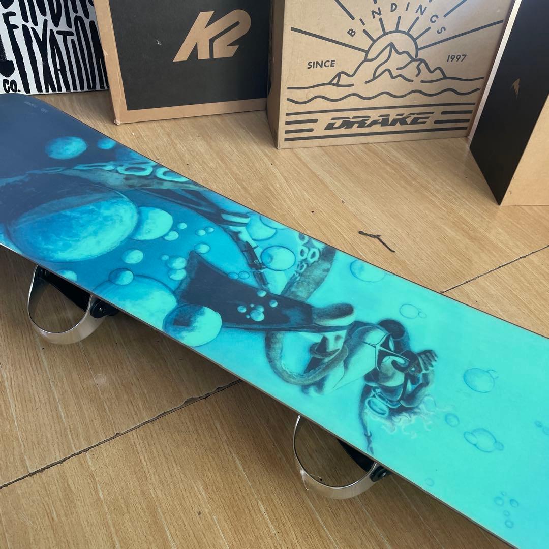 BURTON　バートン　カスタムバインディング付スノーボードセット　CUSTOM