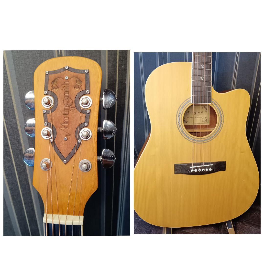 オシャレ 装飾 Martin Smith アコースティックギター アコギ 初心者