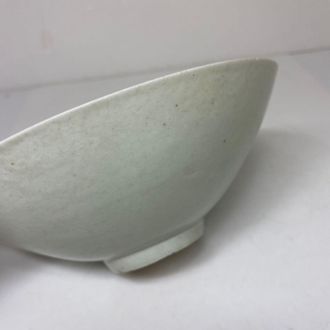 古代中国　青磁　青影刻雲鉢　幅約19.8㎝　トヒチル　東さ7-0304☆2F