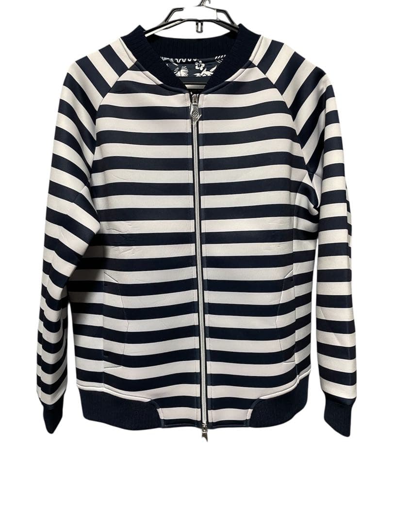 新品　MUTA ストライプ ジップアップジャケット 定価38000円