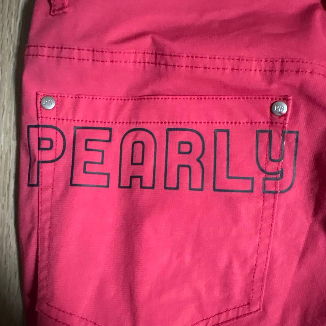 【美品】パーリーゲイツ 赤色 メンズパンツ