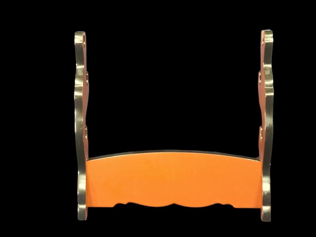 長門三つ星 家紋 刀掛け 3本掛け 約45x46x18 1.7kg 骨董1118