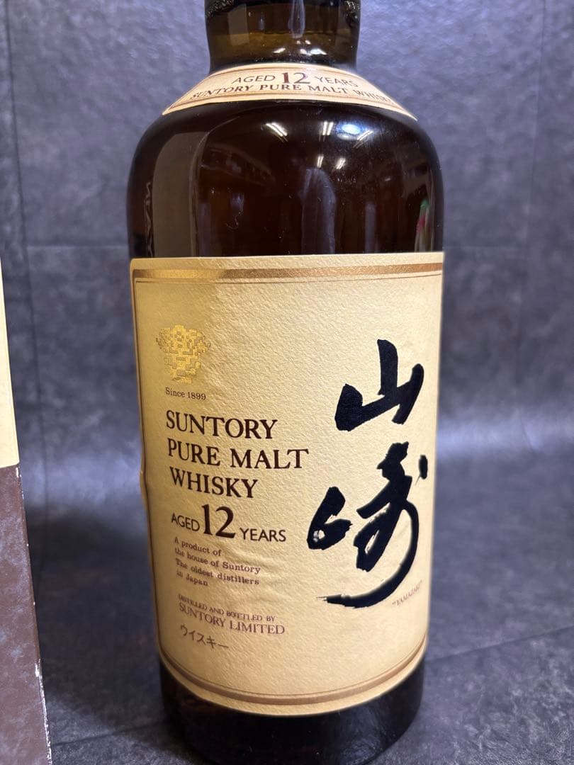 山崎 12年 ピュアモルトウイスキー 箱入り