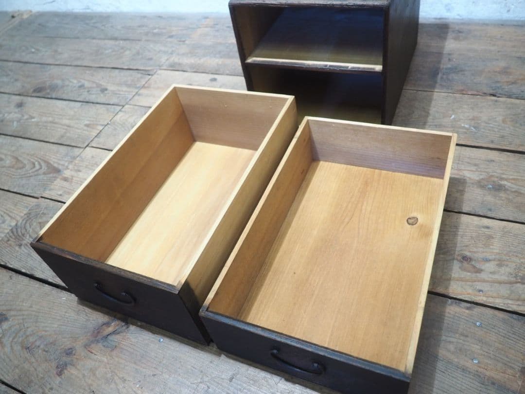 1267 アンティーク　小引き出し　収納棚　ケース　展示台　古家具古道具　レトロ