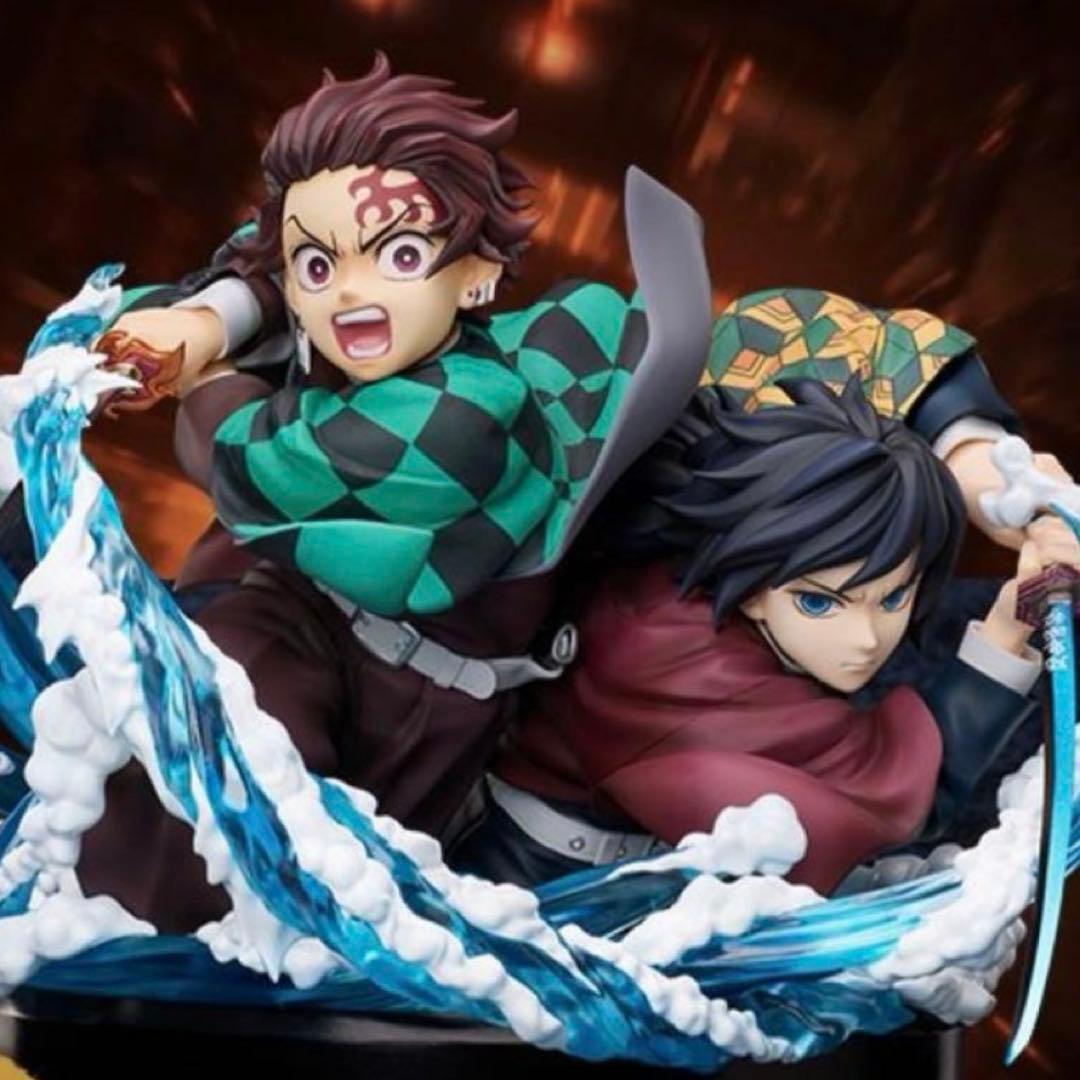 鬼滅の刃 アニプレックスオンラインくじ A賞炭治郎&義勇ノンスケールフィギュア