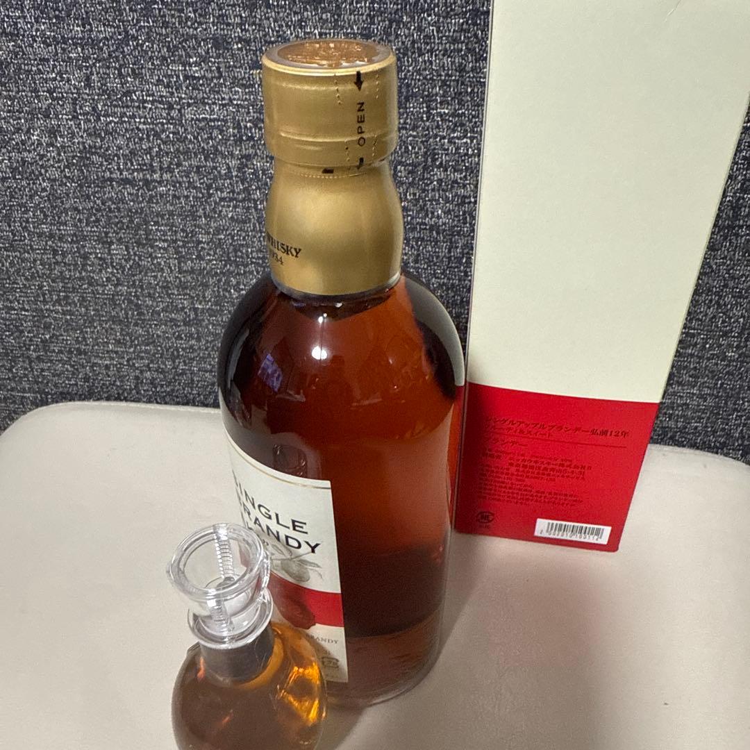 ニッカシングルアップルブランデー弘前12年 700ml 箱付き　vsop 小瓶付