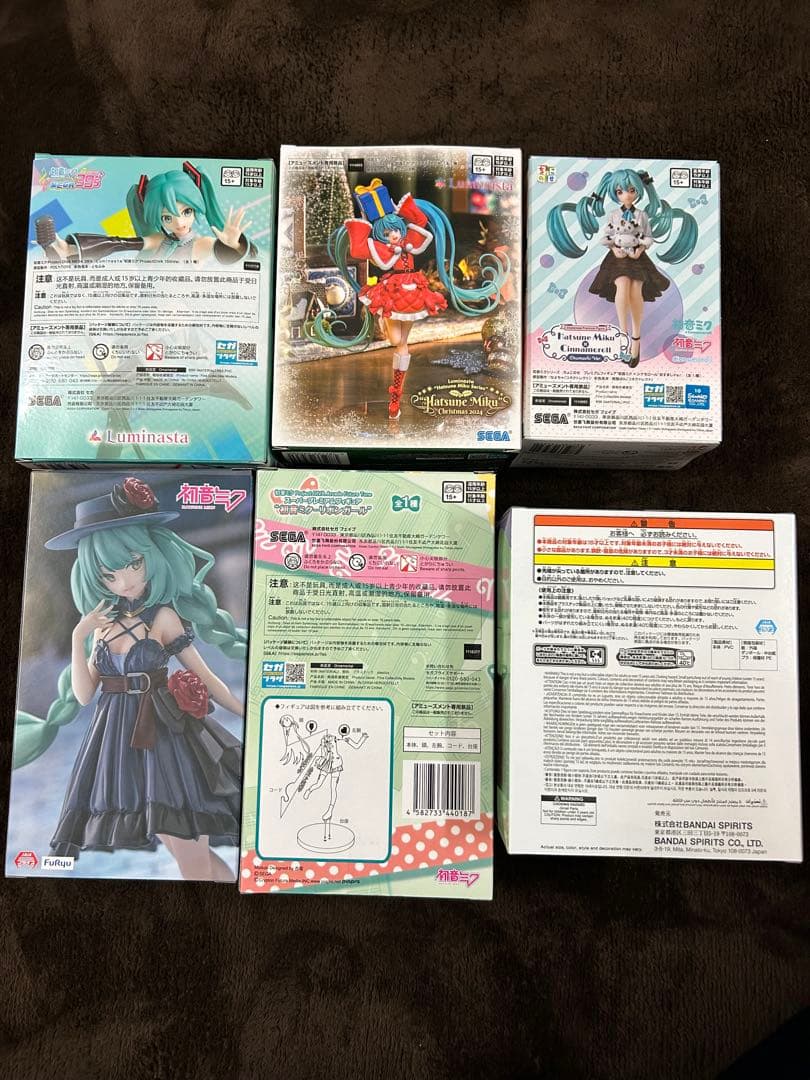 初音ミク　フィギュア　6体セット　まとめ売り　プライズ　SEGA バンプレスト