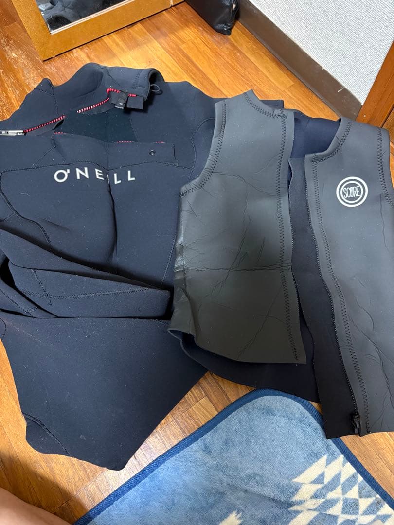 O'NEILL ロングジョン ウェットスーツ ブラック　ベストタイプとセット