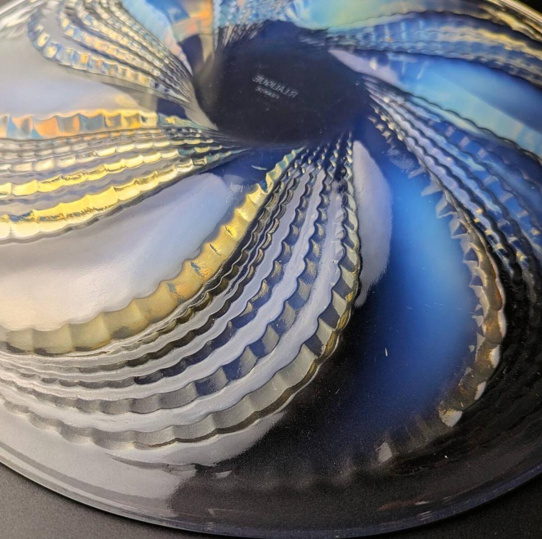 本人作 ルネ・ラリック フルロン 大皿 28cm オパルセント1935アールデコ