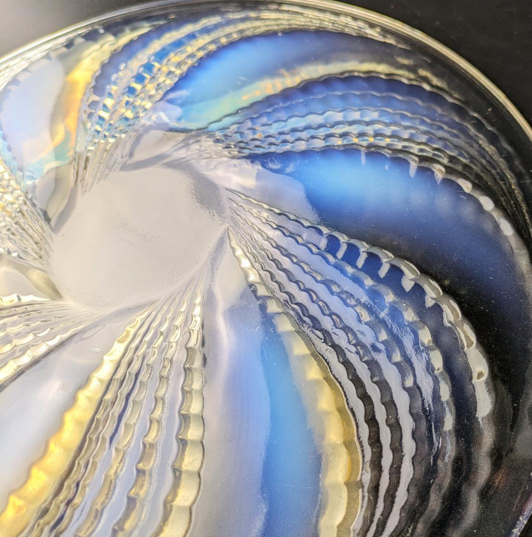 本人作 ルネ・ラリック フルロン 大皿 28cm オパルセント1935アールデコ