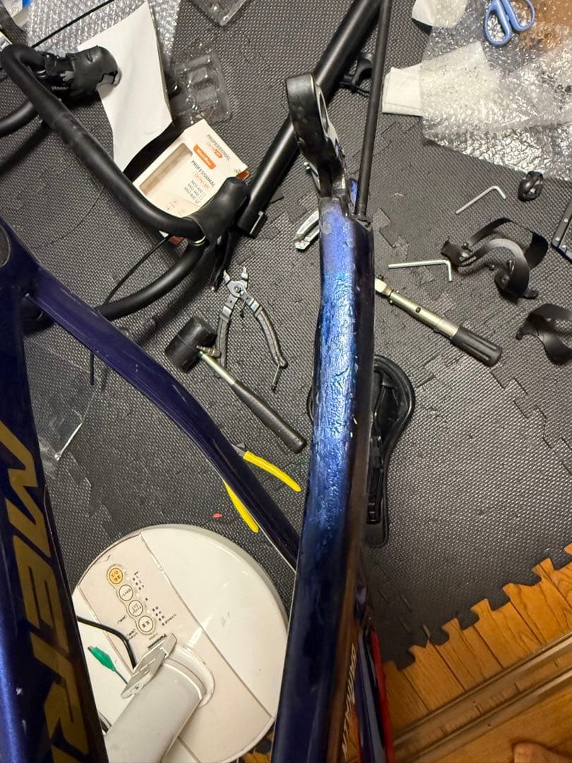 ロードバイクフレーム　ジャンク品　リアクト4000