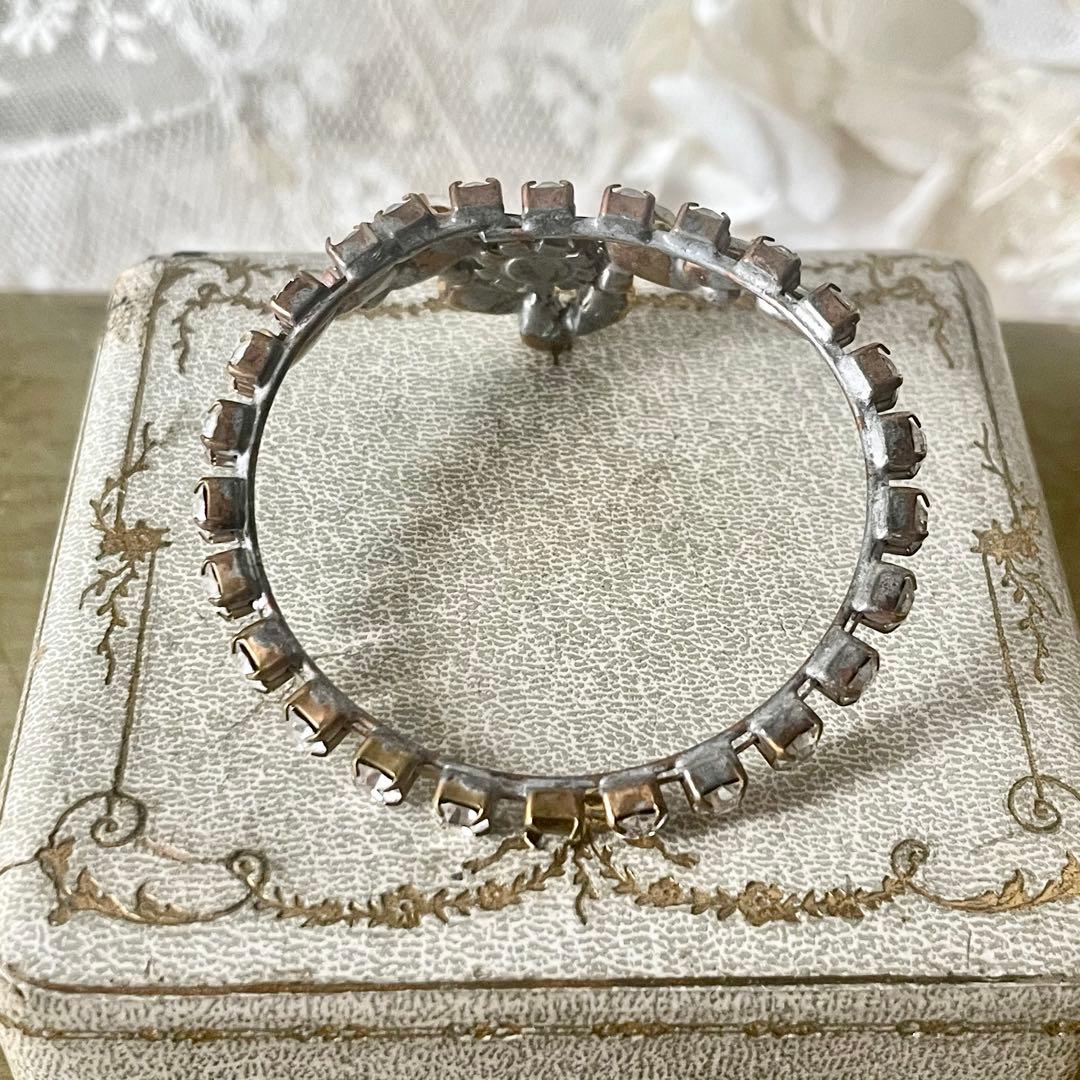 チェコガラスドールティアラA ラインストーン　フランスアンティークヴィンテージ