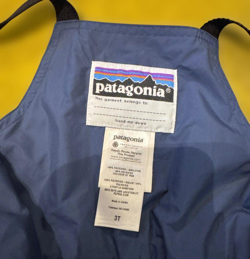 patagonia　キッズ　スノーウエア　Baby 3T　青紺柄