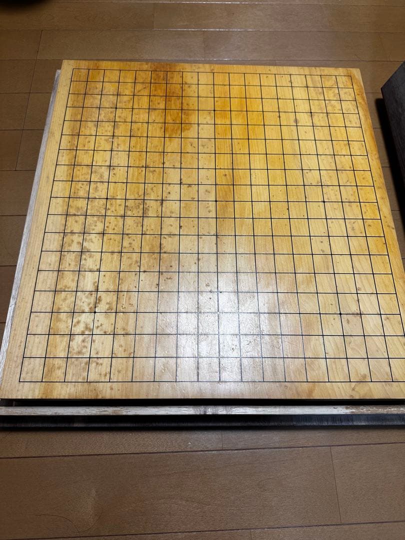 卓上碁盤　蛤白石9mm 那智黒黒石9mm