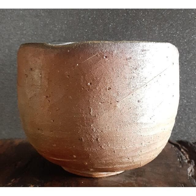 備前焼　【いさむ　勇】造　備前茶碗　共箱　未使用品！　茶道具　茶器