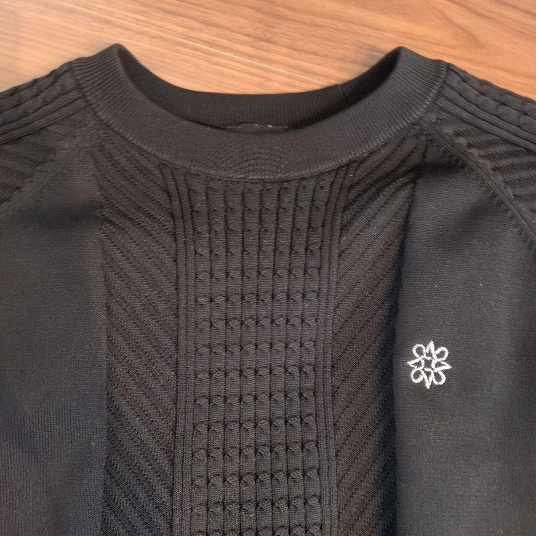 セントアンドリュース ゴルフ 防風裏地付き メンズニット ブラック