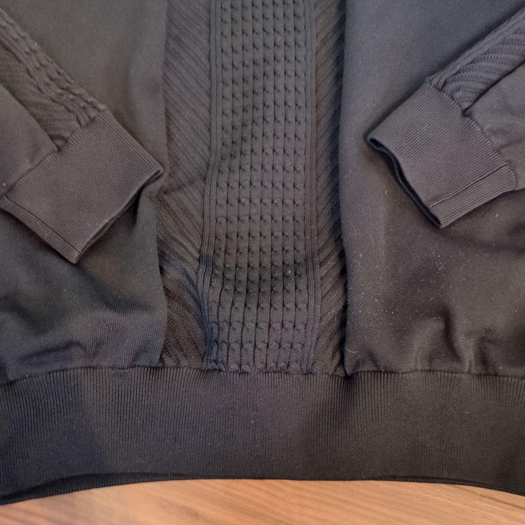 セントアンドリュース ゴルフ 防風裏地付き メンズニット ブラック