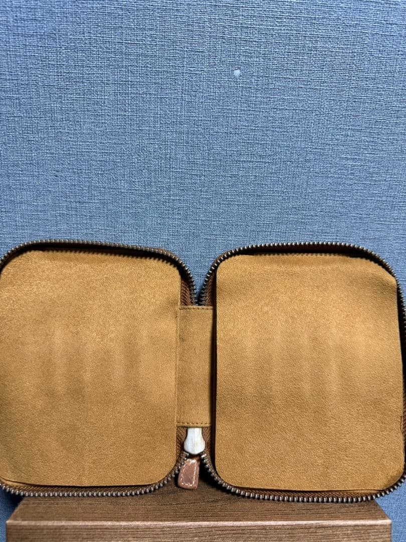 美品ガレンレザー 10本差しペンケース クレイジーホースブラウン