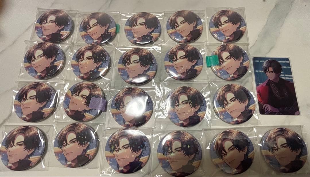 皇坂逢 21個 缶バッジ トレカ