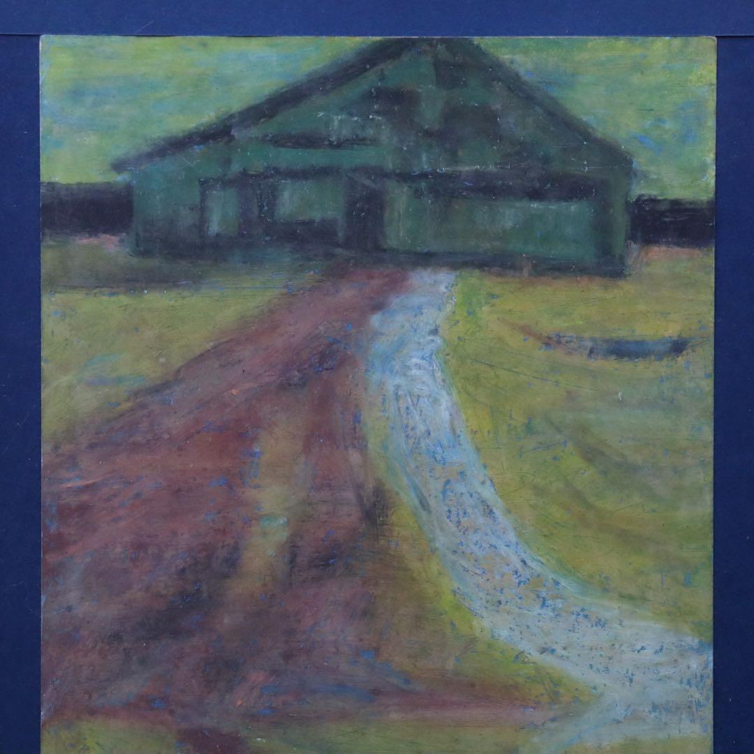 坂本繁二郎 肉筆パステル画 紙本