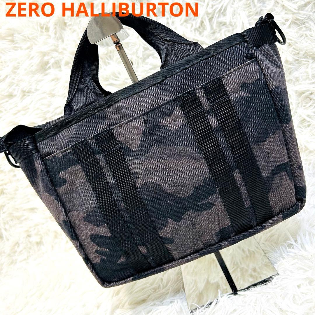 美品！ ZERO HALLIBURTON 迷彩 カートバッグ トート カモフラ