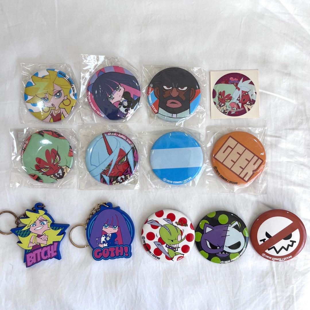 パンティ&ストッキングwithガーターベルト 缶バッジキーホルダーステッカー