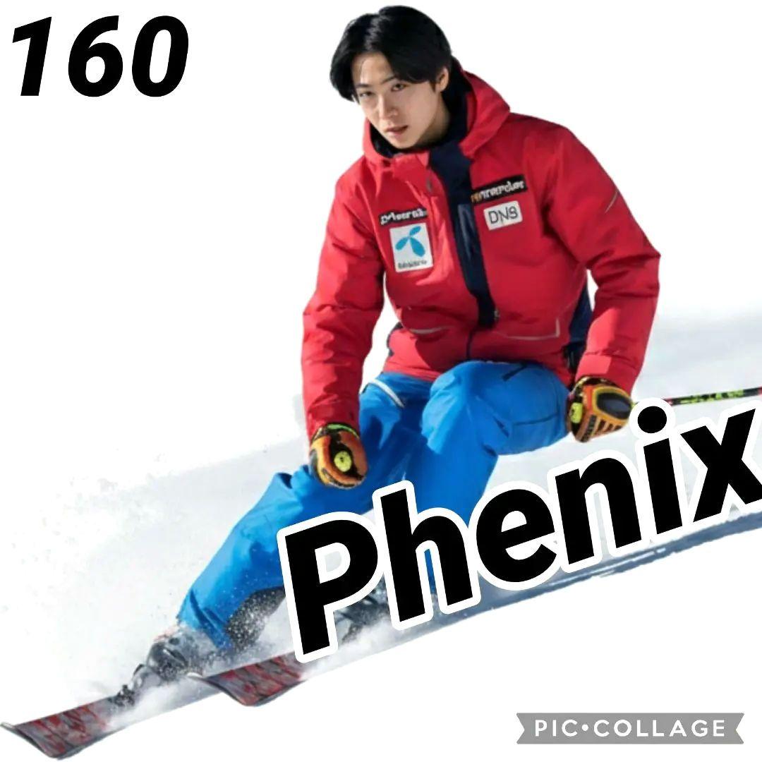 美品☆phenix アルペンモデル　スキーウェア 男の子 160 赤青　上下