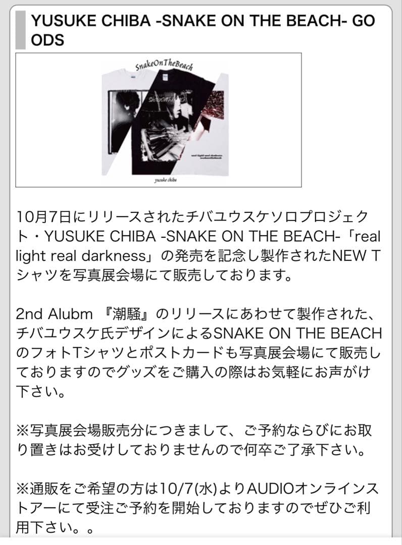 FXKK スネーク・オン・ザ・ビーチ Tシャツ M チバユウスケ