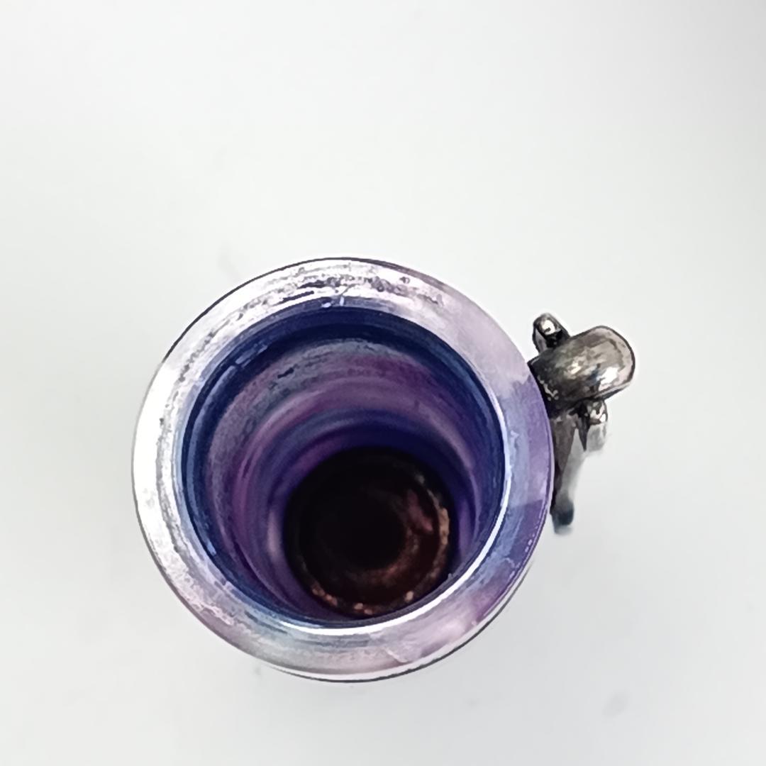 希少 マーレン K18 万年筆 イタリア製 マーブル パープル 流通少