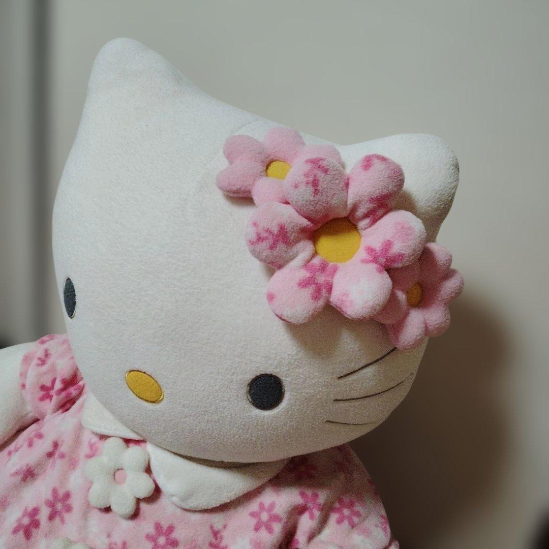 hello Kitty 150 CM ハローキティ ぬいぐるみ 大きめ 花柄