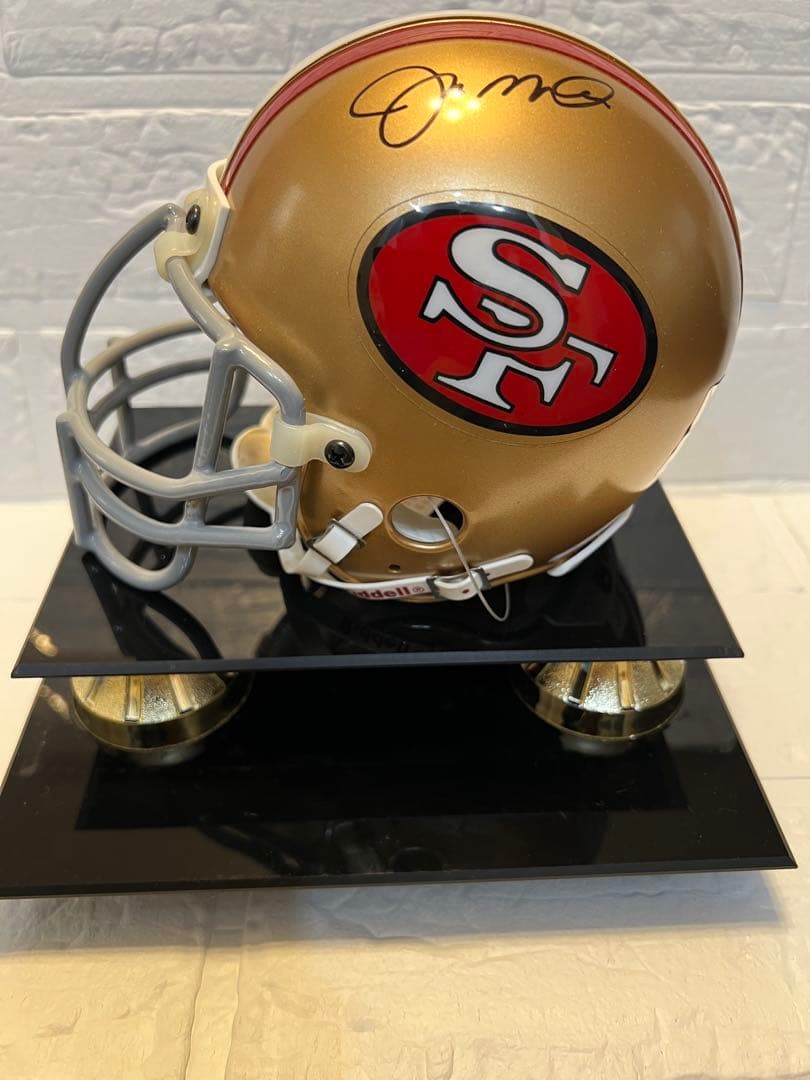 ジョー・モンタナ【SF 49ers 】直筆サイン入りミニヘルメット