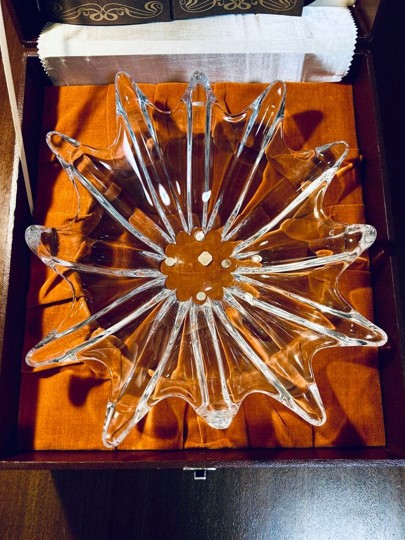フランス　Daum ドーム　オリオン・スターフィッシュ　クリスタル・アートボウル