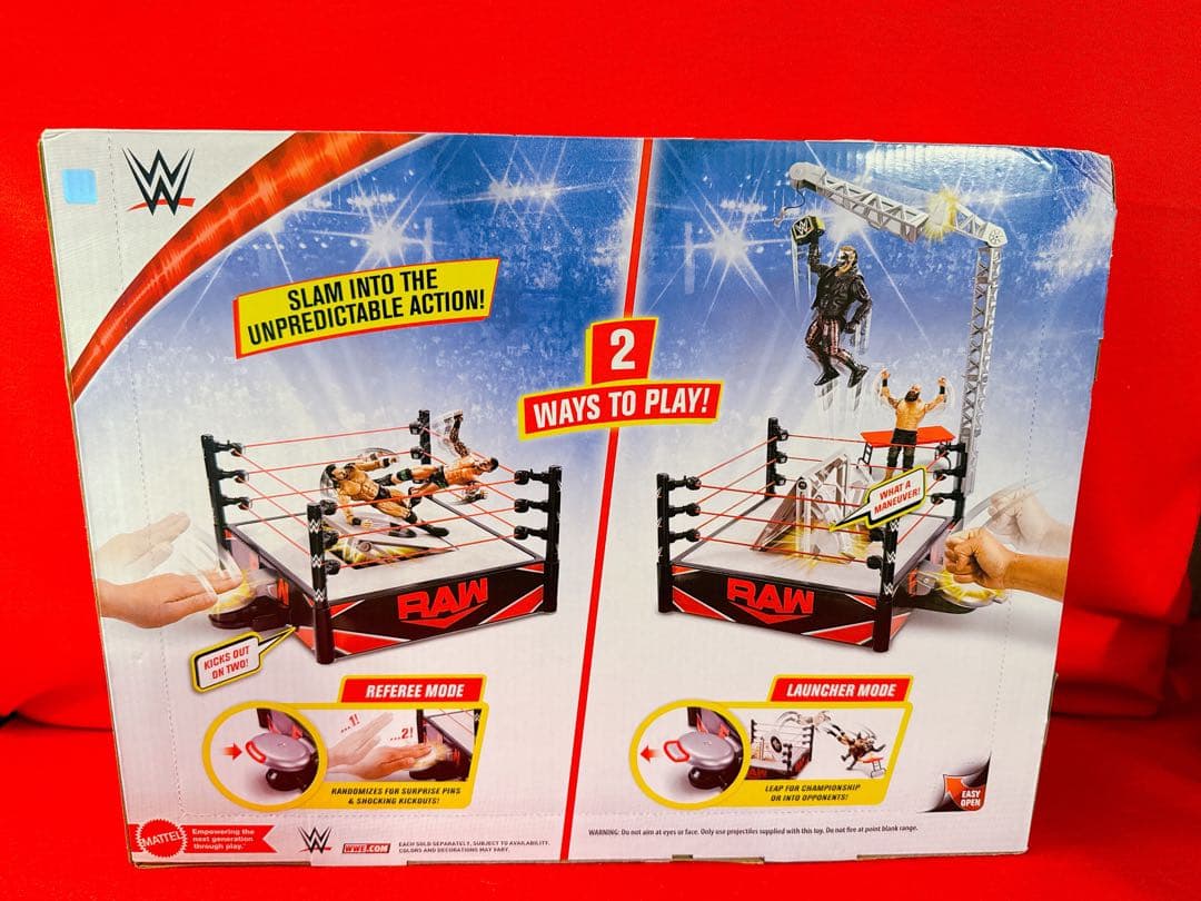 WWE プロレスリング ノックアウトリング付き リング フィギュア