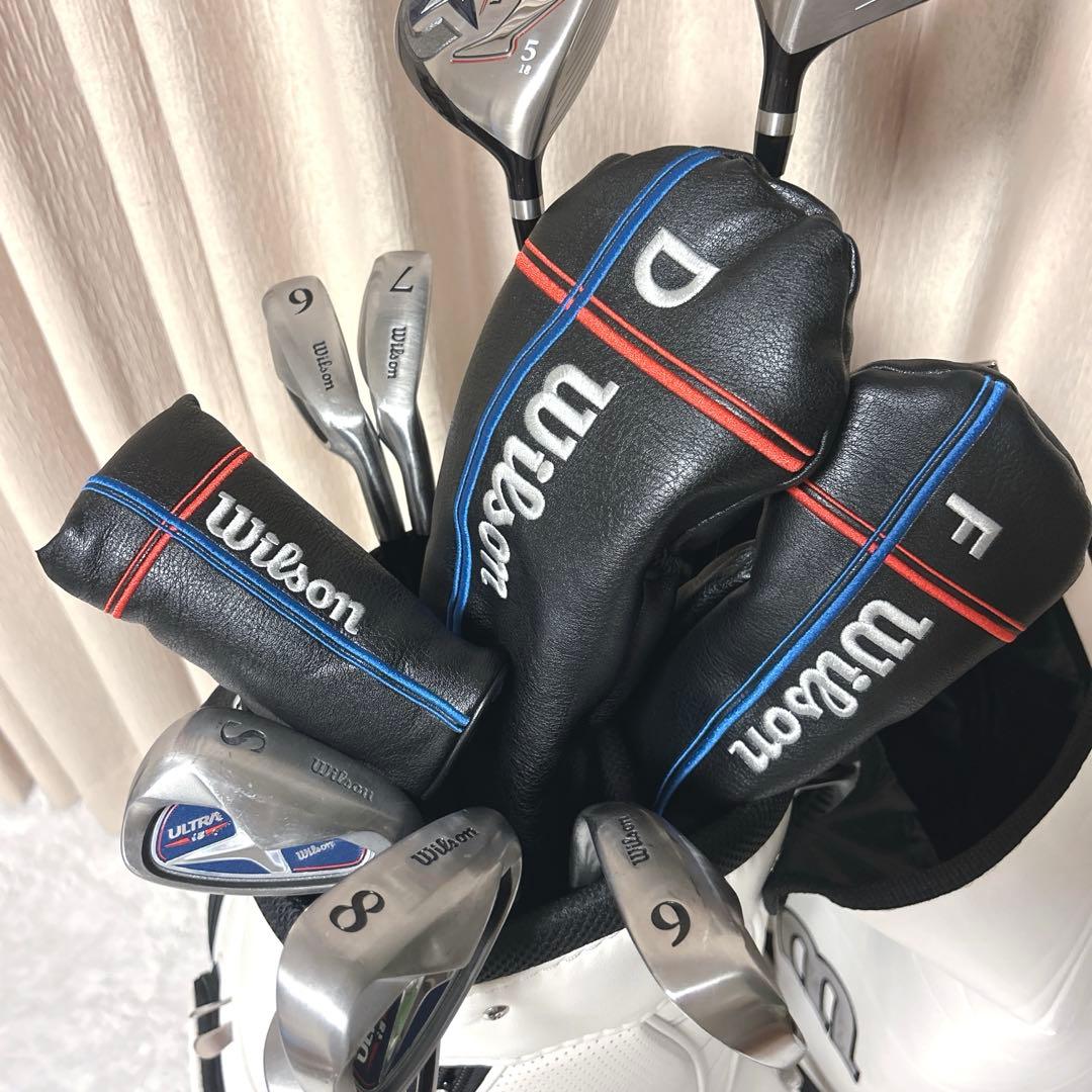美品✨Wilson ultra i8 セット 右 9本 キャディバッグ