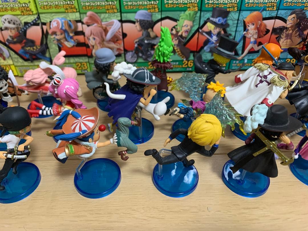 【希少】ワンピース ワーコレ ヒストリーリレー20th vol.1〜5 全30種