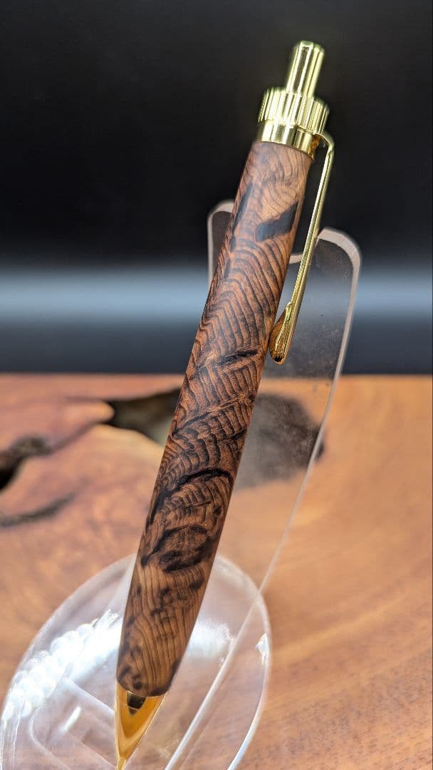 565極上　屋久杉泡瘤　木軸シャーペン　ボールペン
