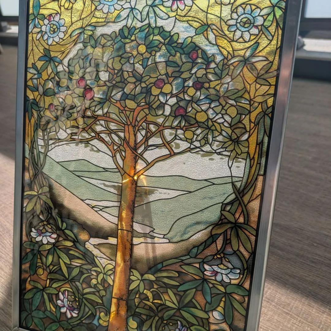 グラスマスターズ 生命の樹 ステンドグラス 33×24 ルイスCティファニー