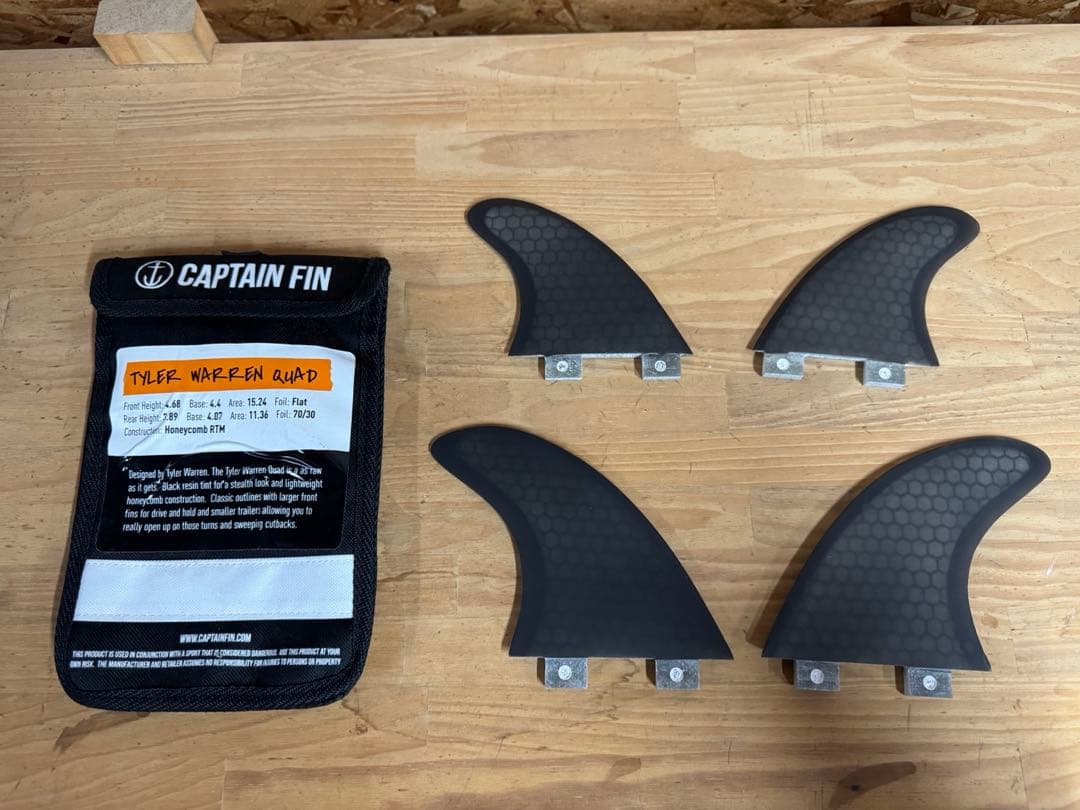 サーフィン・ボディボード Captain fin Tyler Warren quad fin