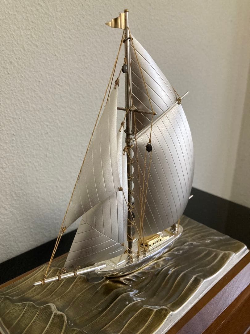 関工芸　銀製 ヨット 帆船模型 STERLING 960 SEKI 刻印