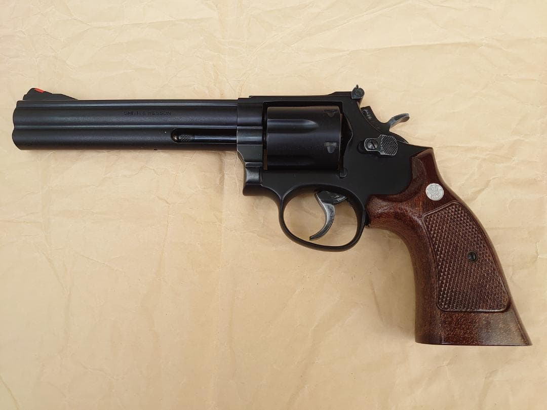 マルシン　S&W M586 6インチ　HW　モデルガン（組み立て・加工品）