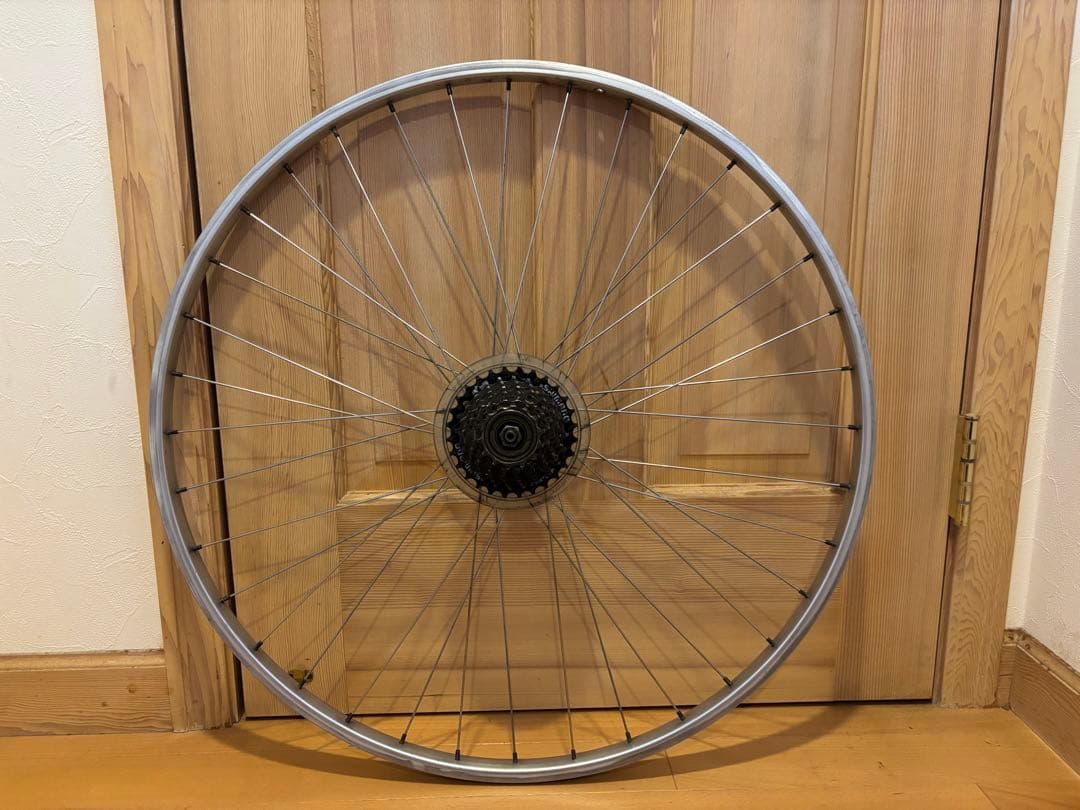 ARAYAリム　700cクリンチャー　完組ホイール前後セット　スプロケ付き