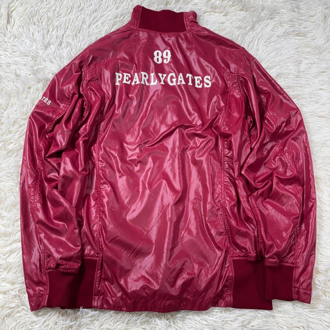 パーリーゲイツ 89 ナイロンプルオーバー ロゴ入り ゴルフウェア XL相当