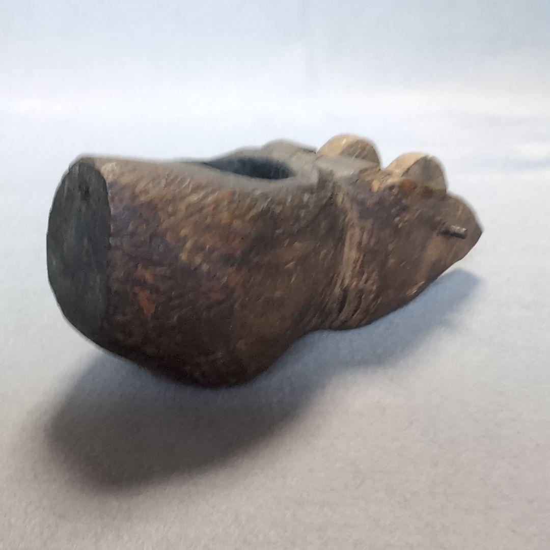 李朝 木製 墨壺 李朝墨壺 李朝木工品 李朝家具　木工品　ネズミ型墨壺