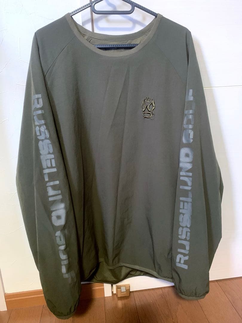 ほぼ新品未使用　ラッセルノ　ストレッチ　セットアップ　カーキ　ブルゾン　パンツ