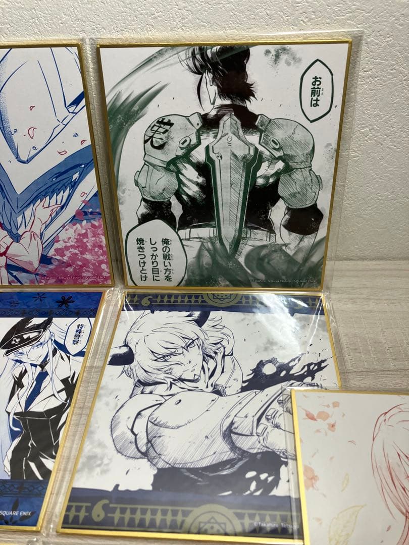 アカメが斬る！　推しちゃれ　色紙　10種セット　エスデス　アカメ