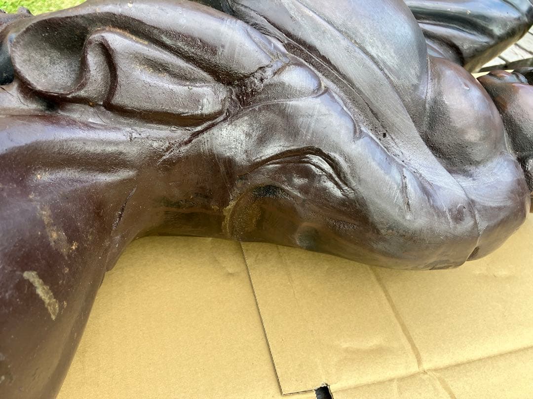 再度値下げ　迫力ある布袋 51cm 19kg ビンテージ　レトロ パワースポット