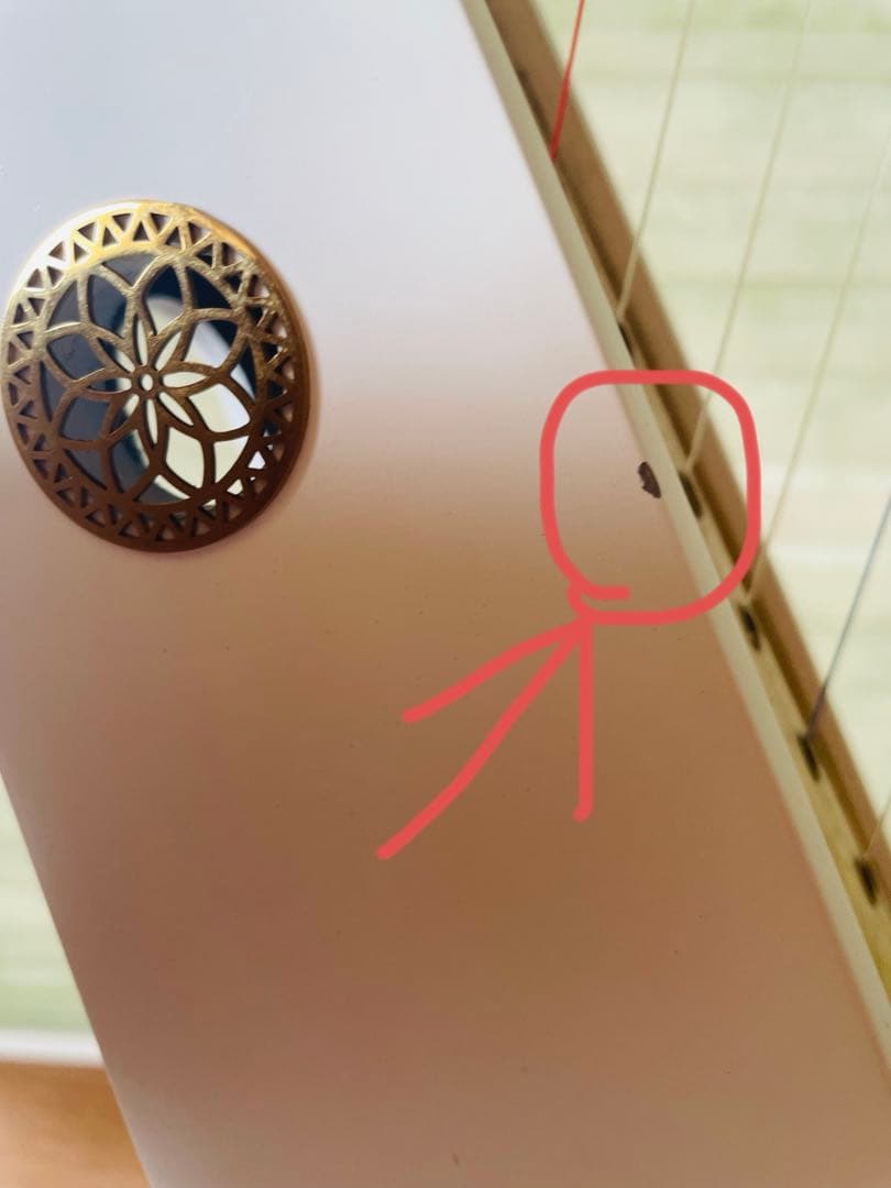 おとつぶハープ17弦　メープル　ホワイト