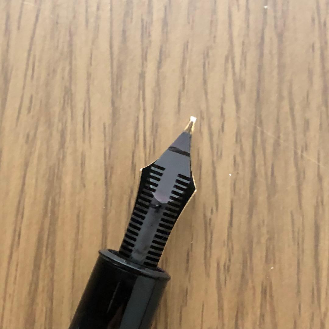 【美品・収納箱付き】モンブラン 149 14C 中白 二段エボナイト芯 万年筆